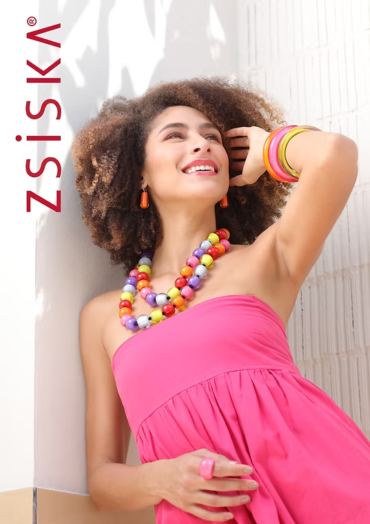 40101170400Q20 ZSISKA COLORFUL BEADS NECKLACE