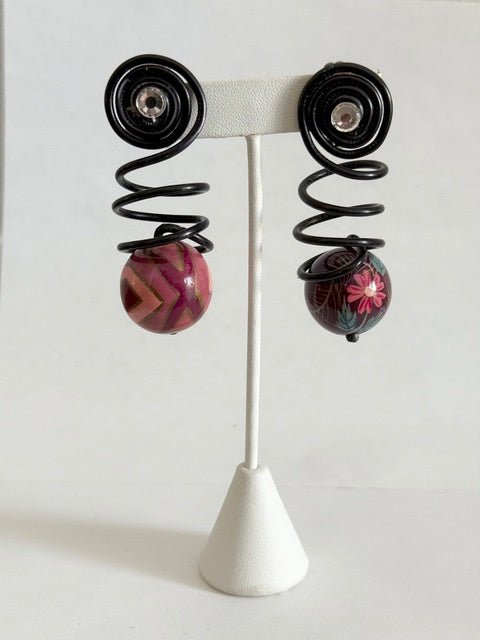 22527 CLIP JEFF LEIB VINTAGE EARRINGS