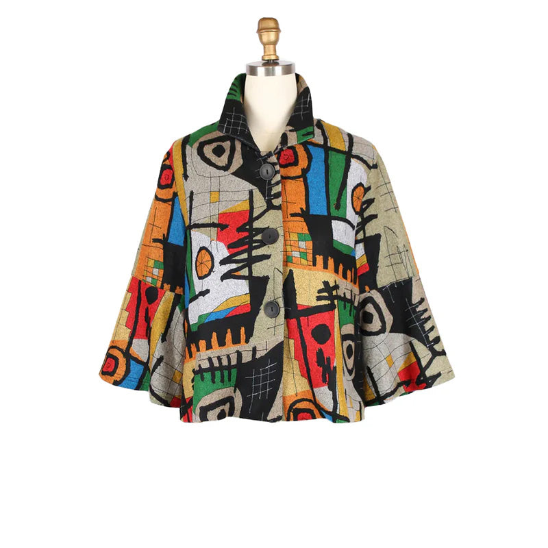 182-5005 Damee Multi Colorful Short JKT